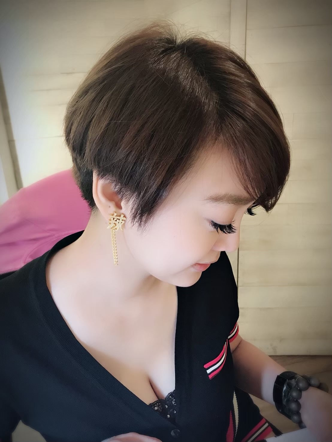訂製個性化字體設計(辣台妹)耳飾設計